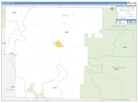 Dent County, MO map