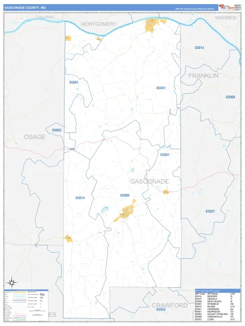 Gasconade County, MO map