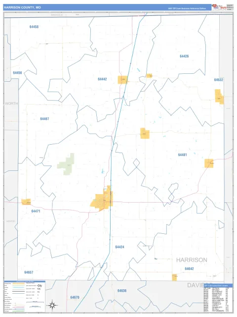 Harrison County, MO map