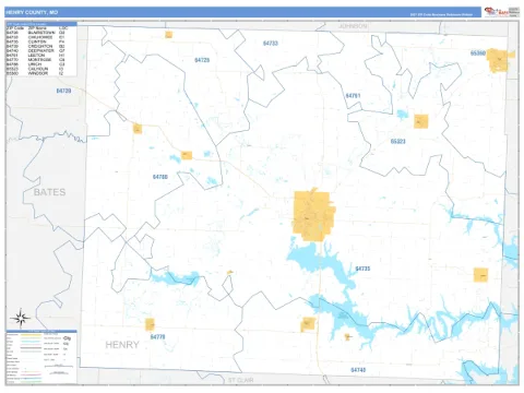 Henry County, MO map