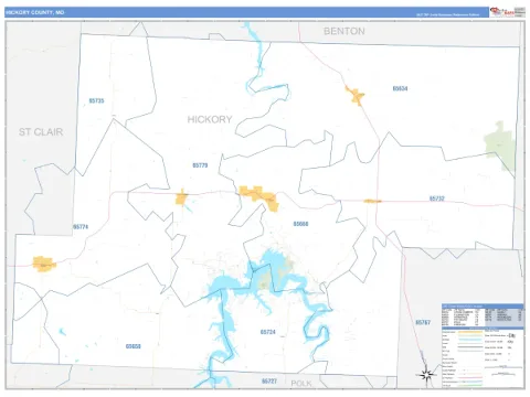 Hickory County, MO map