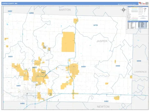 Jasper County, MO map