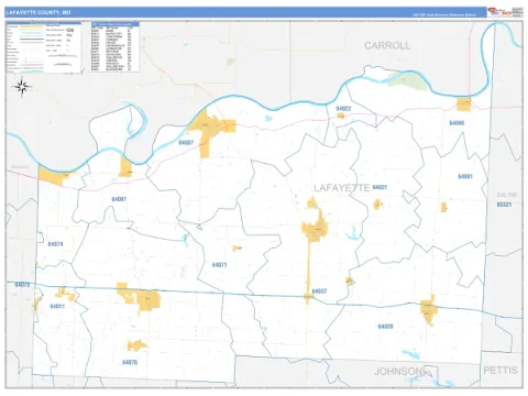 Lafayette County, MO map