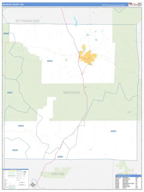 Madison County, MO map