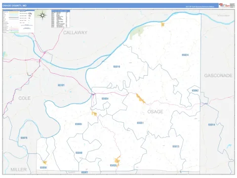 Osage County, MO map