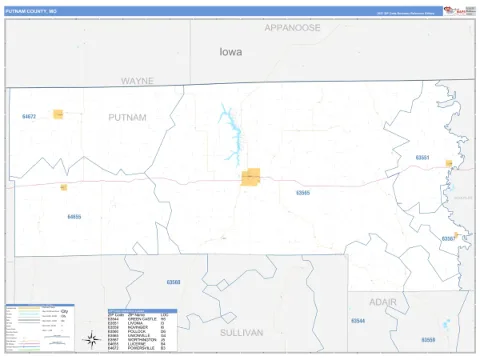 Putnam County, MO map