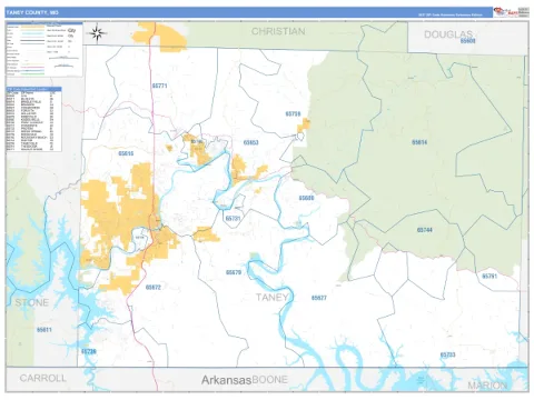 Taney County, MO map