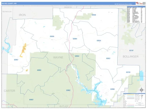 Wayne County, MO map