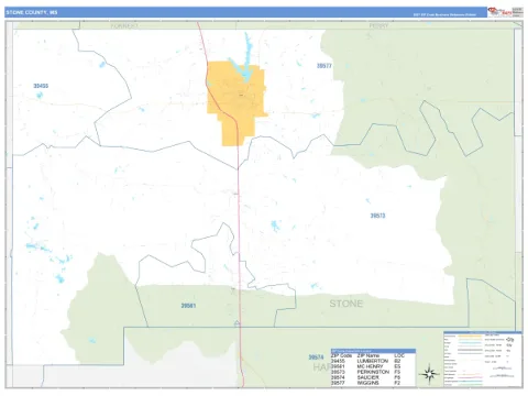 Stone County, MS map