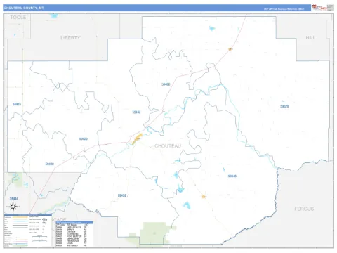 Chouteau County, MT map