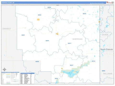 Sheridan County, MT map