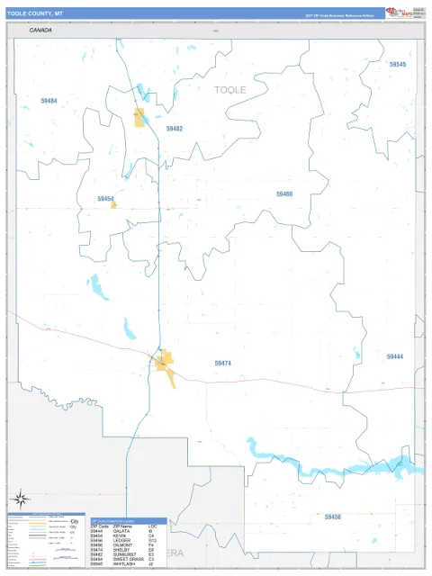 Toole County, MT map