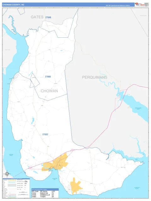 Chowan County, NC map