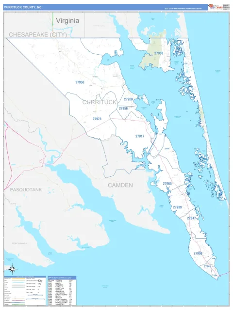 Currituck County, NC map
