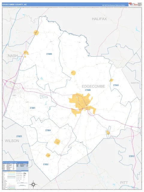 Edgecombe County, NC map