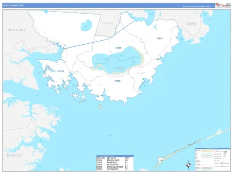 Hyde County, NC map