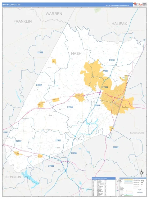 Nash County, NC map