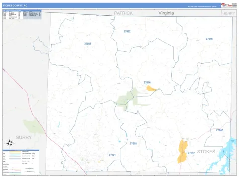 Stokes County, NC map