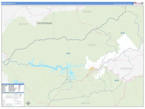 Swain County, NC map
