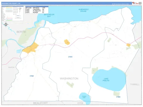 Washington County, NC map
