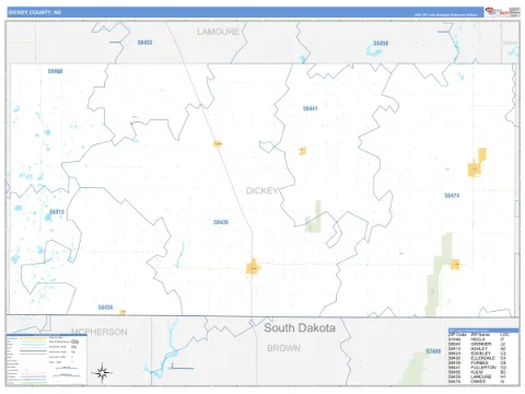 Dickey County, ND map
