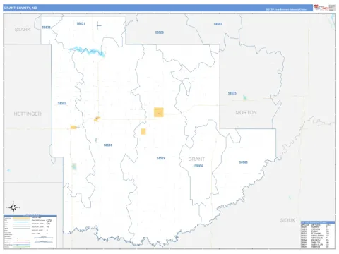 Grant County, ND map