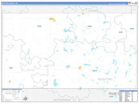 McIntosh County, ND map