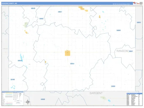 Ransom County, ND map