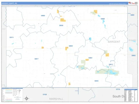 Sargent County, ND map