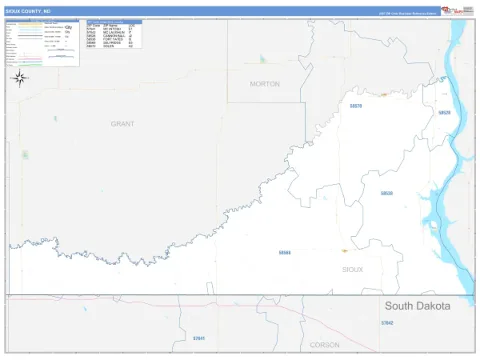 Sioux County, ND map