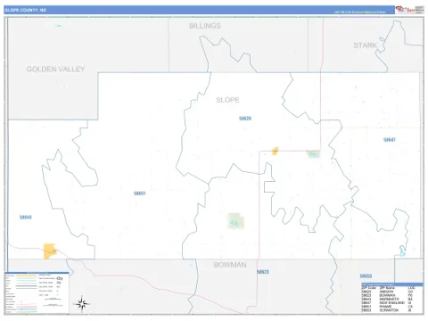 Slope County, ND map