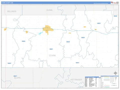 Stark County, ND map