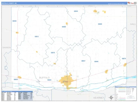 Buffalo County, NE map