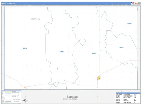 Dundy County, NE map