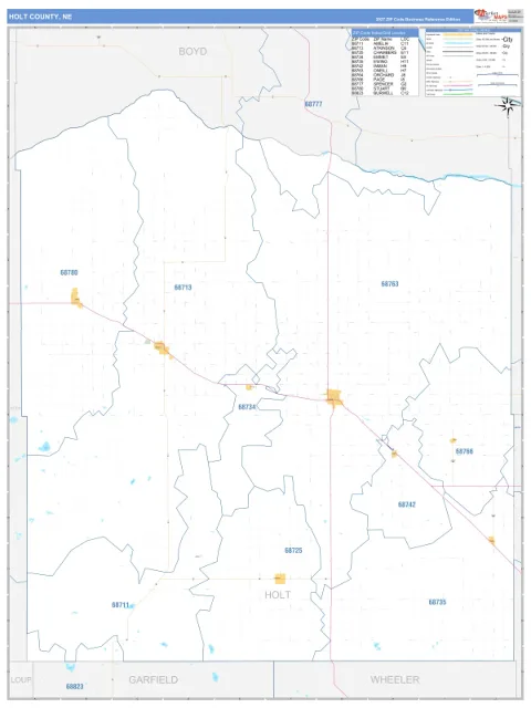 Holt County, NE map