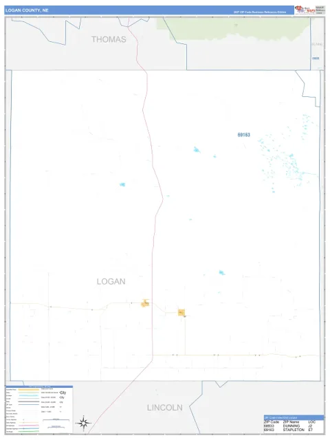 Logan County, NE map