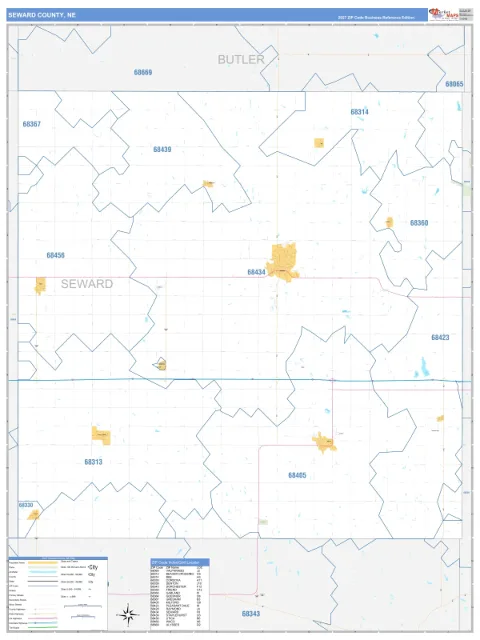 Seward County, NE map