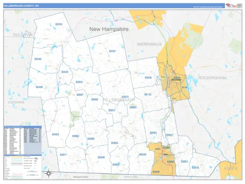 Hillsborough County, NH map