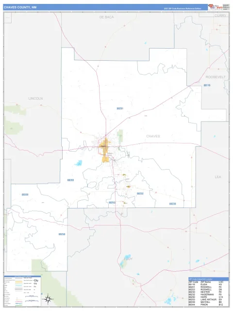 Chaves County, NM map
