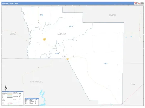 Harding County, NM map