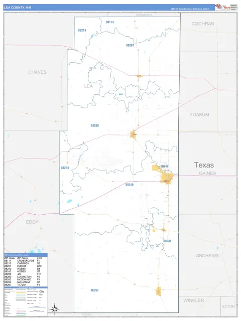 Lea County, NM map