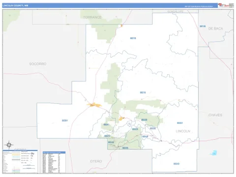 Lincoln County, NM map