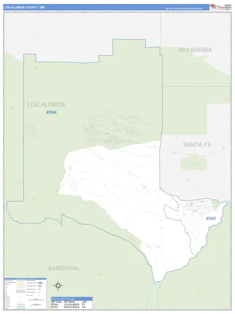 Los Alamos County, NM map