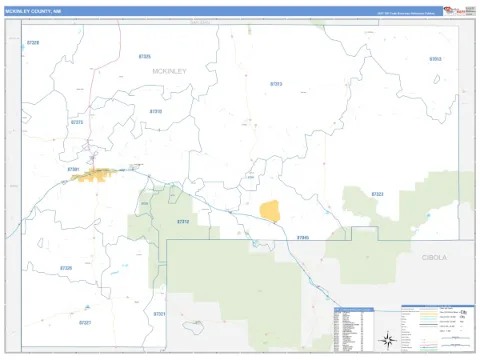 McKinley County, NM map