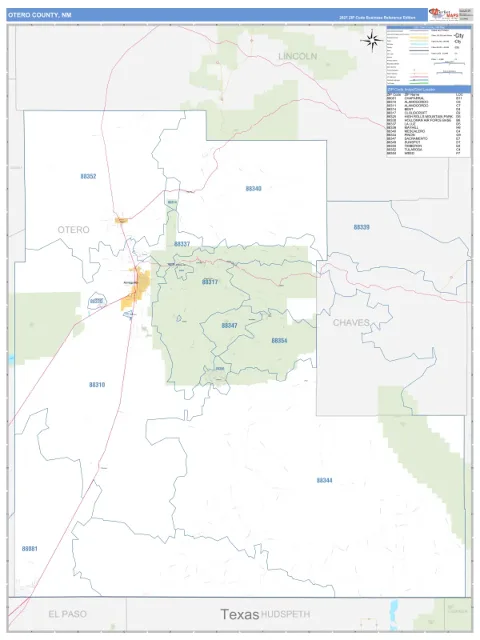 Otero County, NM map