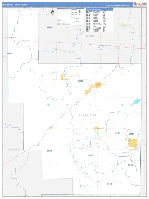 Roosevelt County, NM map