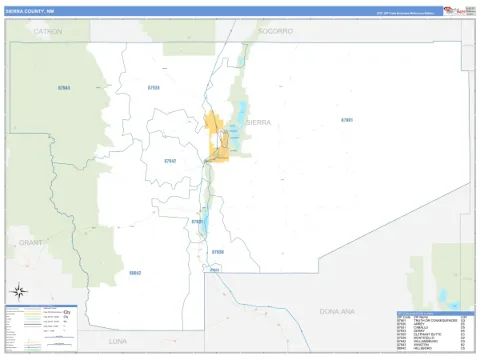 Sierra County, NM map