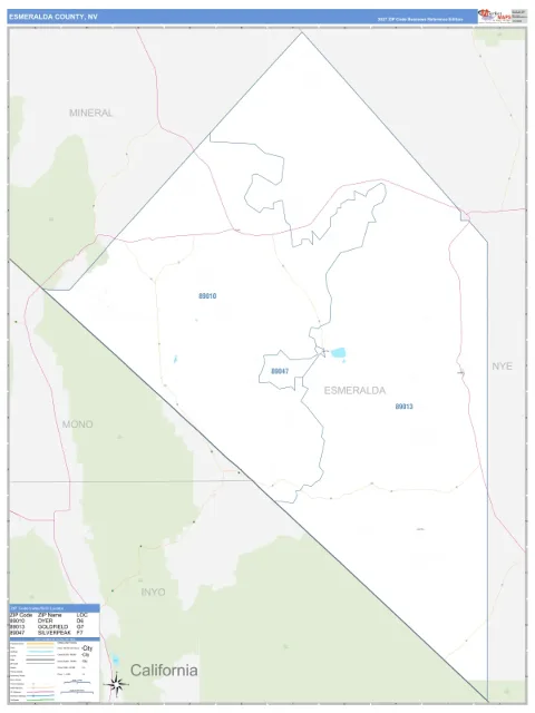 Esmeralda County, NV map