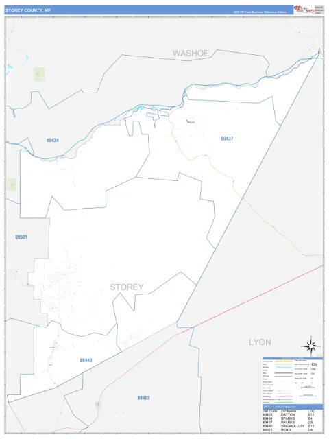 Storey County, NV map