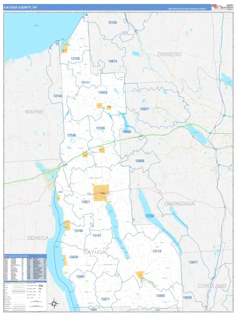 Cayuga County, NY map